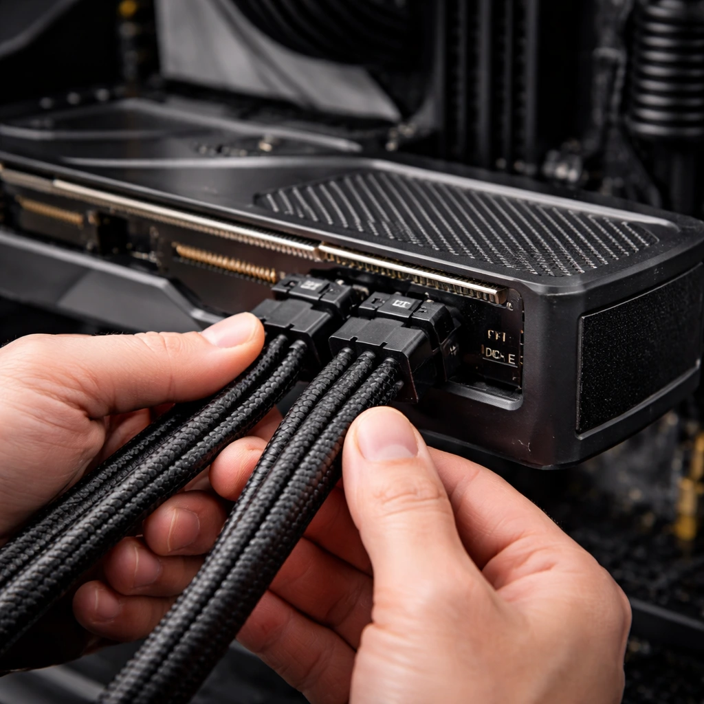 Connecting 8-pin PCI-E power cables to a GPU