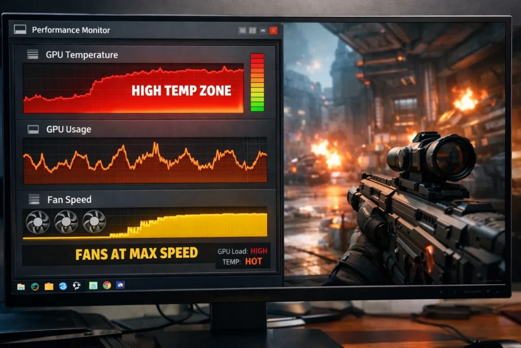 High GPU temperature while gaming on PC