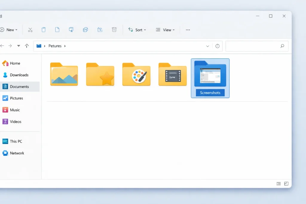 How to find screenshots folder in Windows 11