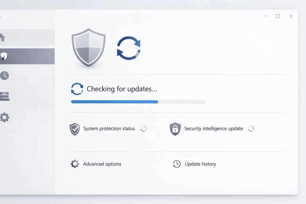Windows update check for latest security patches and drivers
