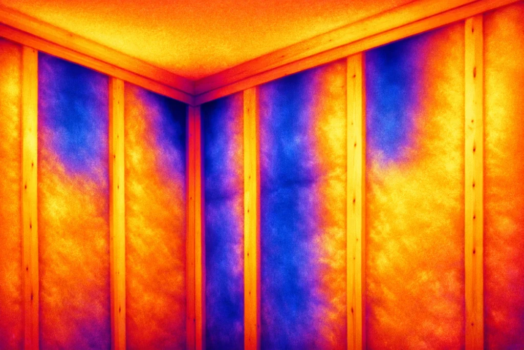 Insulation gaps thermal imaging home inspection