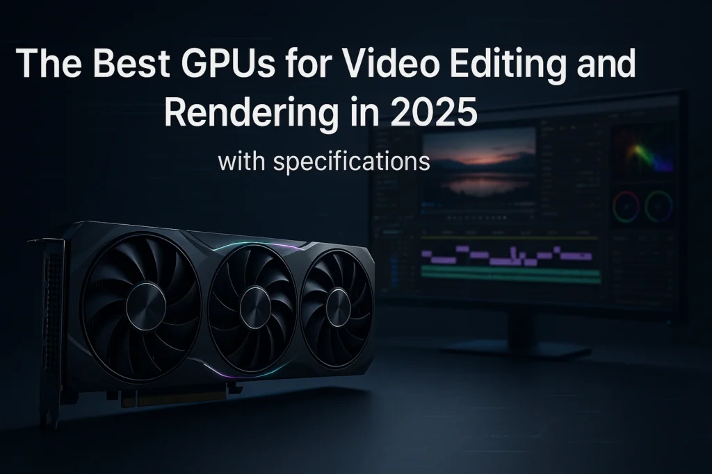 The Best GPUs Video Editing and Rendering in 2025 with Specifications