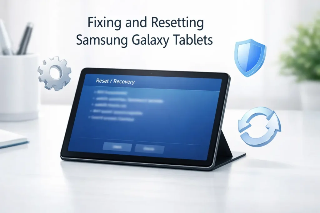 Fixing and Resetting Samsung Galaxy Tablets
