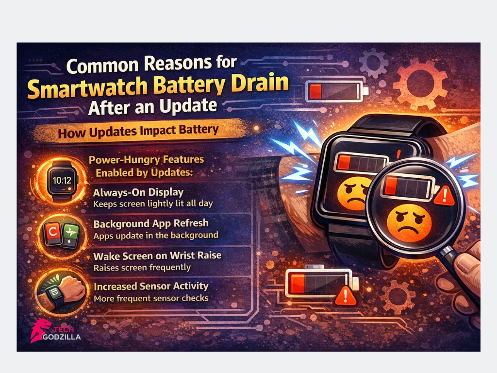 Fix smartwatch battery draining fast after software update on Apple Watch display settings