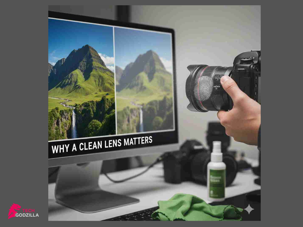 Proper way to clean a lens on a camera