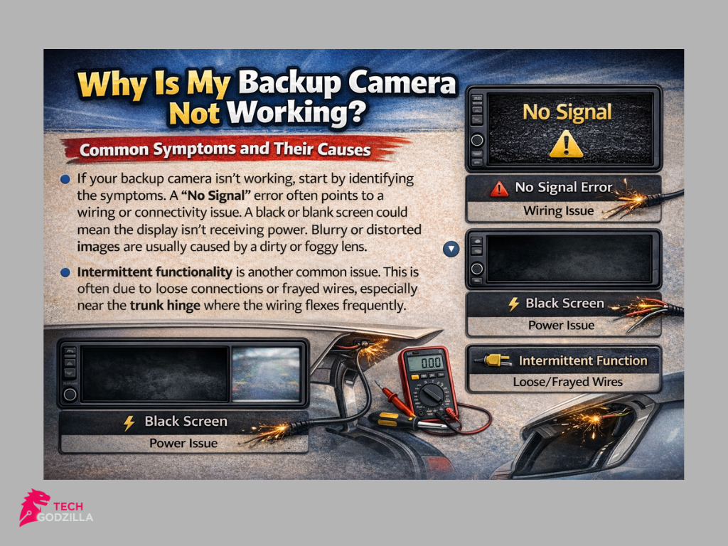 Why isn't my back camera working and showing a black screen